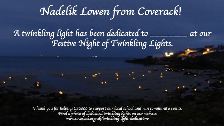 Twinkling night dedication