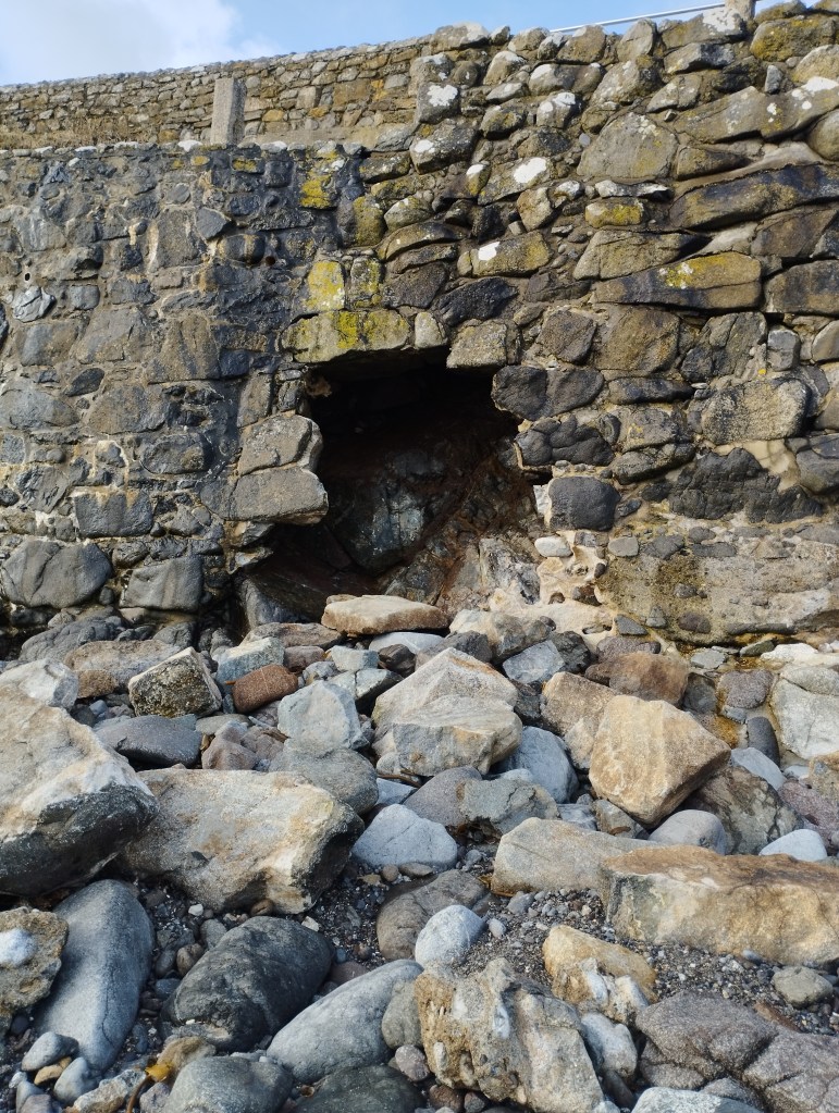 Hole in the sea wall on 12th February